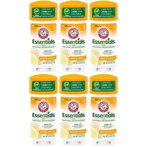 6-PACK Arm & Hammer Essentials Deodorant Orange Citrus 2.5 oz
